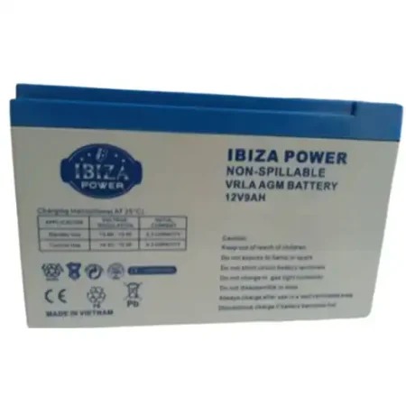 باطری ماشین شارژی 12 ولت 9 آمپر IBIZA POWER
