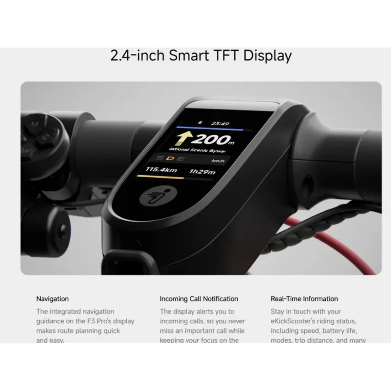 اسکوتر برقی سگوی ناین‌بات مدل F2 Pro — نمایشگر TFT